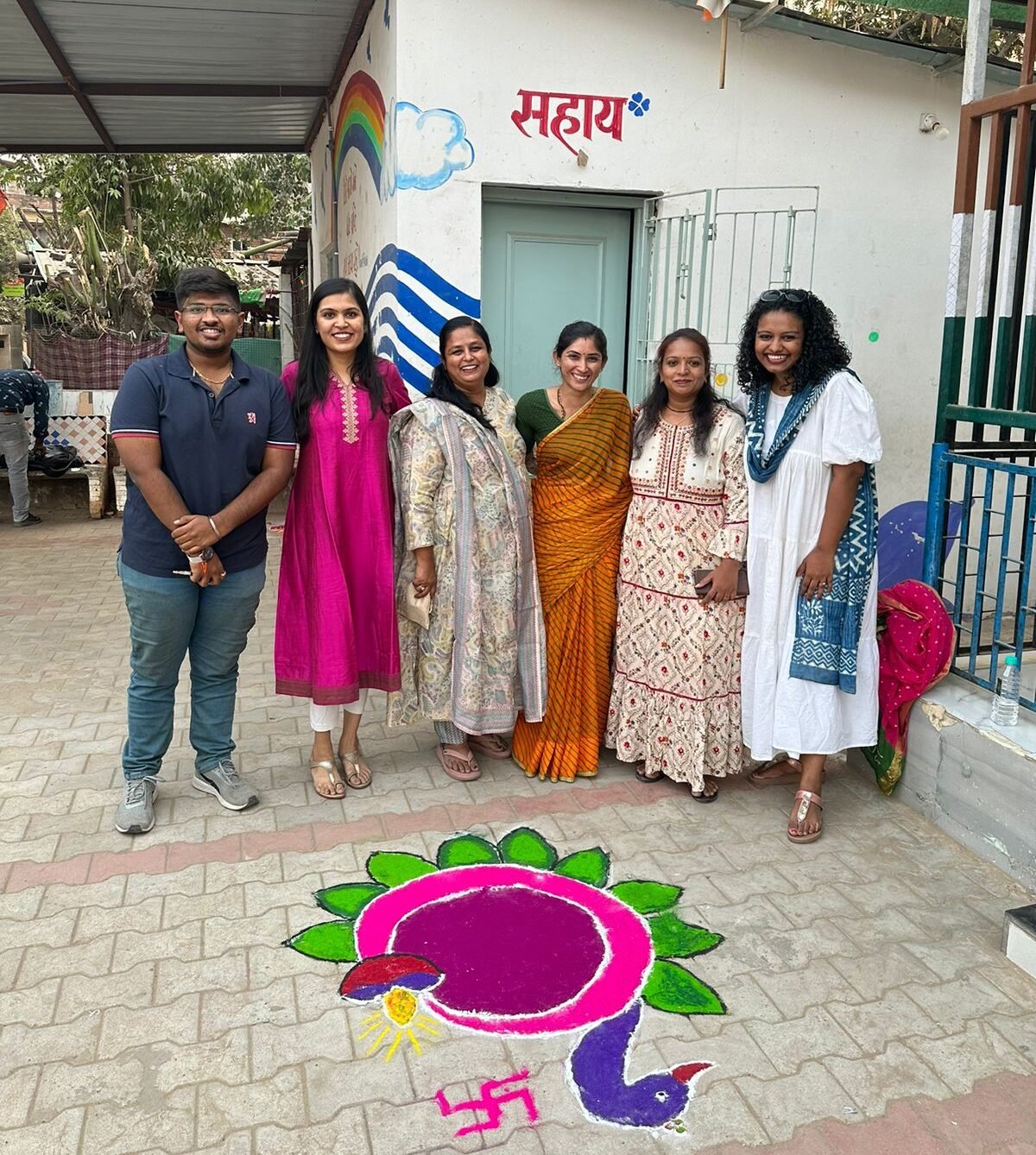 Group at the Sahaay Charitable Trust centre in Ahmedabad